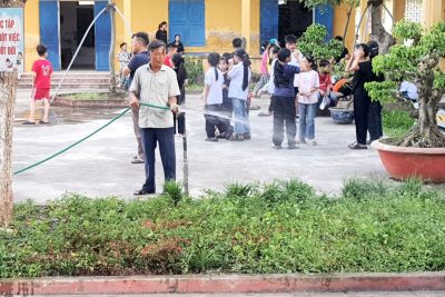 HOẠT ĐỘNG XANH – CHÀO MỪNG ĐẠI HỘI ĐẠI BIỂU ĐẢNG BỘ XÃ QUANG HƯNG LẦN THỨ NHẤT